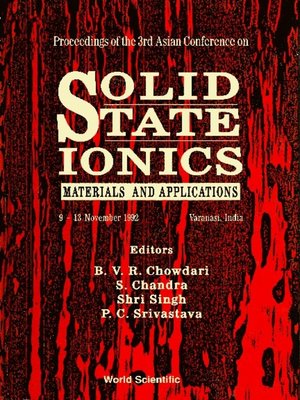 cover image of Solid State Ionics--Proceedings of the 3rd Asian Conference On